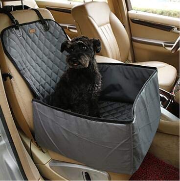 Pet co-Driver seat Dual-use car Cushion Premium Luxury pet car Cushion Dog car Cushion Thick Waterproof Cushion Front seat Single seat pet car Cushion Optional in Black, Grey, Champagne (Black)