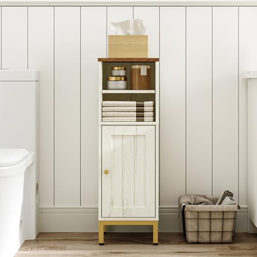 Hzuaneri Bathroom Storage Cabinet, Corner Floor Cabinet