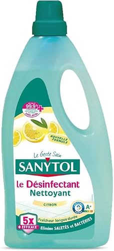Sanytol Nettoyant ménager désinfectant au citron, 3x1L
