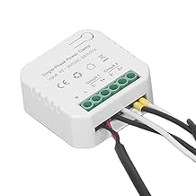 Smart Home Energy Monitor, Single Phrase Smart Energy Meter, Real Time Electricity Monitor, Clamp Electricity Monitor Electricity Consumption Monitor for Tuya 90250VAC