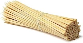 TIRAZ - Wooden Skewers Pack of 300 - Durable Bamboo Sticks with 30cm Length / 3mm Diameter - Ideal for BBQ, Kebab, Cake Topper, Chocolate Fountain and Fruits(150 x 2 Pack)