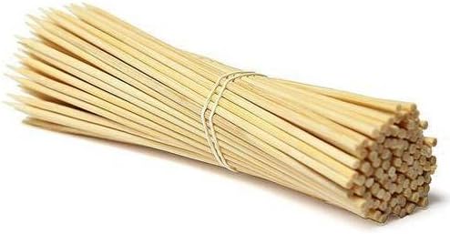 TIRAZ - Wooden Skewers Pack of 300 - Durable Bamboo Sticks with 30cm Length / 3mm Diameter - Ideal for BBQ, Kebab, Cake Topper, Chocolate Fountain and Fruits(150 x 2 Pack)