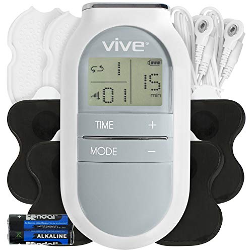 ๐ฅ Vive Digital TENs Unit - Portable Muscle Stimulator Electrode Machine Pad Device - Electrotherapy Massager for Neck, Back, Nerve and Sciatica Pain Relief - Personal Electric Home EMS Stim Therapy ๐ฅ Vive Digital TENs Unit - Portable Muscle Stimulator Electrode Machine Pad Device - Electrotherapy Massager for Neck, Back, Nerve and Sciatica Pain Relief - Personal Electric Home EMS Stim Therapy