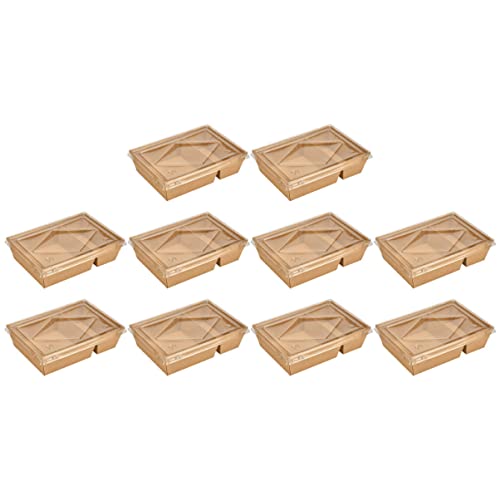 20 Pcs Boxes Takeaway Box Hot Dog Packing Cases Popcorn Storage Boxes Ice Cream Cases Cake Storage Trays Bento Carrying Boxes Burger Storage Boxes Practical Food Boxes