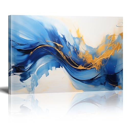 Tableau abstrait moderne 20x30cm pour habiller un mur vide avec cadre intérieur inclus