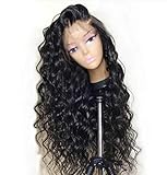 HD Transparent Lace Wig Loose Wave Human Hair Wigs Pre Plucked Wave Lace Front Human Hair Wigs with...