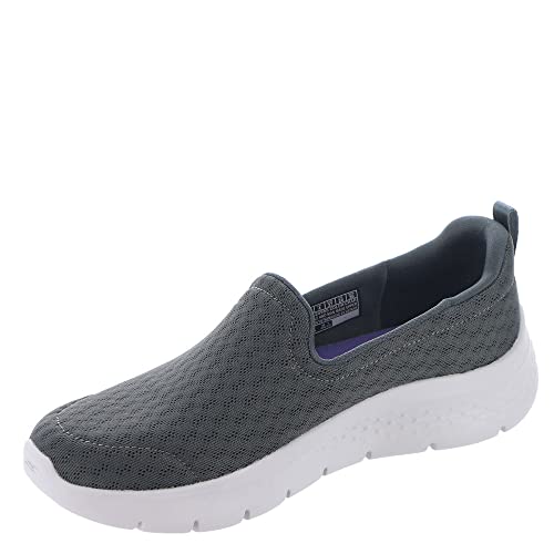 Skechers Women's GO Walk Flex-Ocean Wind Sneaker, Charcoal, 5