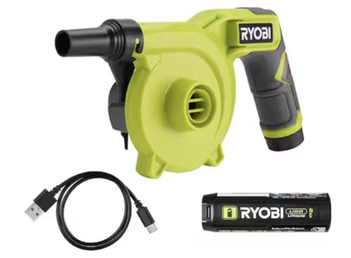 RYOBI USB Lithium Cordless HIGH Volume INFLATOR KIT with USB Lithium 2.0 AH Battery and CH - image 1