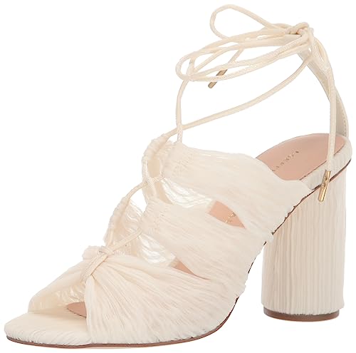 Teresa Pearl Pleated Lace-Up Sandal
