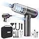 MECO ELEVERDE 4-in-1 Handstaubsauger Akku, Elektrische Staubgebläse 130000U/min 3-Gang Auto Staubsauger mit Bürstenloser Motor und LED-Licht, Tastatursauger Druckluftspray für PC, Sofa, Auto (Lila)