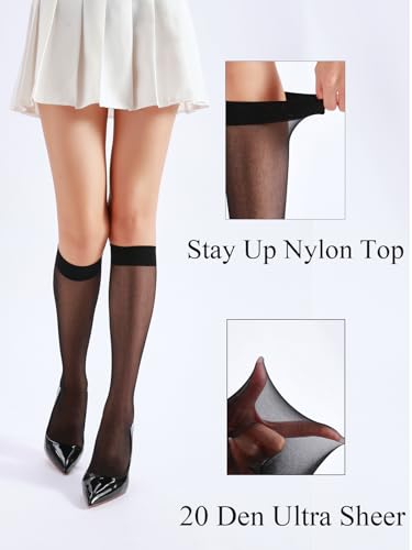 Image of HA WA Women's Knee High Stocking Nylon Pantyhose Socks