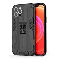 SORAKA Cover Per IPhone 12 Con Supporto Integrato E Piastra Metallica - Custodia Protettiva Resistente Con Anello, Per Supporto Magnetico Auto - 2
