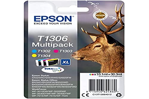 Epson T130640 Stylus SX525WD/SX620FW XL Lot de 3 cartouches d'encre