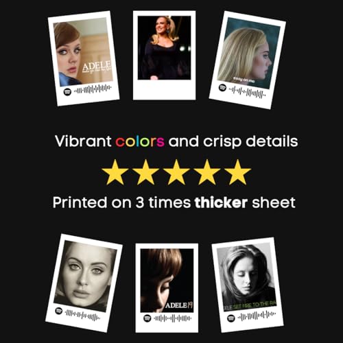 Image of Funk You Store Adele Polaroids | Adele Songs Mini Poster Kit (Set of 15) | Adele's 19, 21, Hello and more Polaroids Size (8 x 6 cm) Posters for Phone Accessories, Bedroom, Office, room decoration