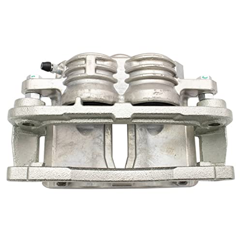 Image of TRQ Front Driver and Passenger Side Brake Caliper Set Compatible with 02-05 Chevrolet Trailblazer 02-05 GMC Envoy 04-05 Buick Rainier All Wheel Drive 02-04 Oldsmobile Bravada 06 Chevrolet SSR