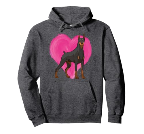 Dobermann Herz Design Hund Liebe Love Dobermänner Pullover Hoodie
