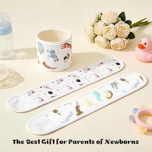 Image of SNOWIE SOFT 3Pcs Cotton Baby Belly Band Baby Belly Button Wrap, Newborn Stomach Button Band Umbilical Hernia Belt Newborn Adjustable Stomach Bands Cotton Infant Tummy Bands for Infant 0-12 Months