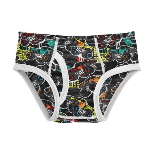 Boys' Exclusive Briefs Toddler Underwear 95% Combed Cotton Boxerbriefs 2T Tractor Cars Farm Scene Pattern 1