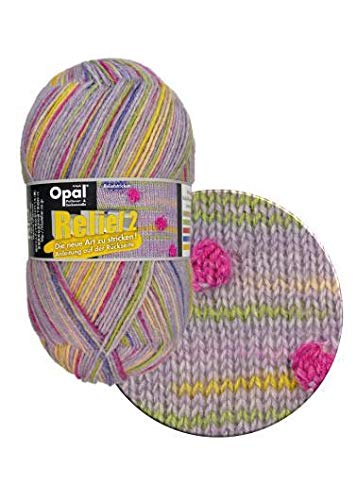 Amazon | 毛糸 Opal-オパール- レリーフ2 Flieder 9662.ライラック系