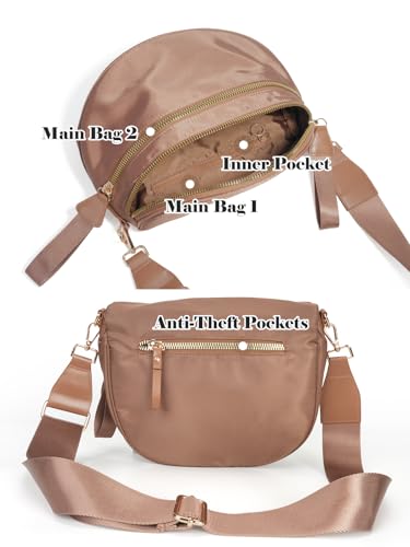 Pure Colour Spacious Crossbody Bag