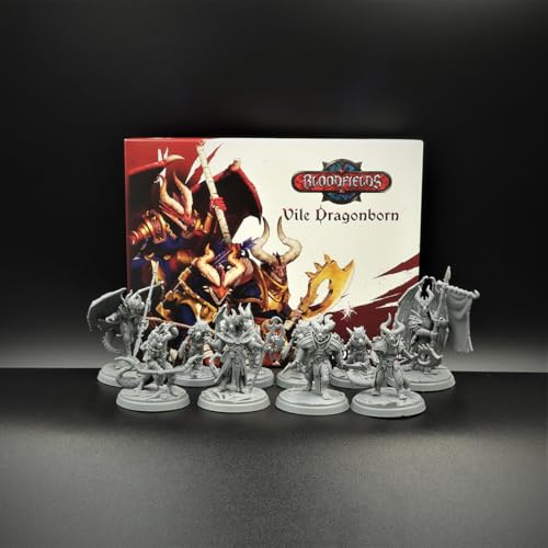 Bloodfields Vile Dragonborns figurines wargame fantasy jeu de figurines 32mm