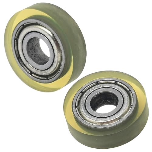 Poulie de roulement 6mm galet polyuréthane 19mm roue guidage 696ZZ transparent x4