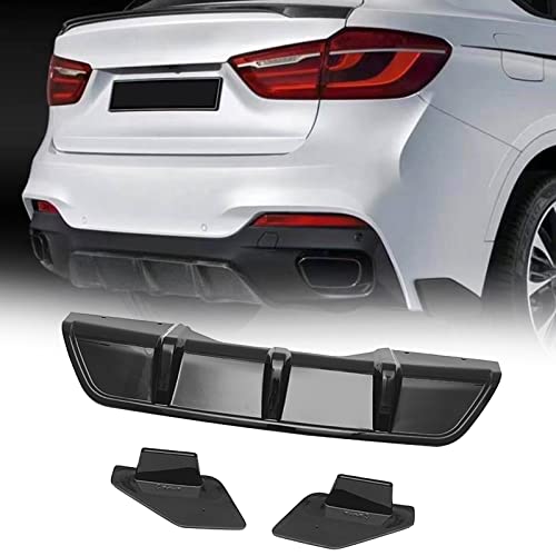Lèvre diffuseur arrière X6 F16 en noir brillant finition premium