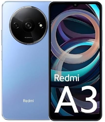 XIAOMI Redmi A3 Smartphone sin Contrato, 3GB de RAM, 64GB de ROM, Extensible, 5000mAh, 90Hz, Pantalla AMOLED 6.71', Procesador Octa Core, Azul