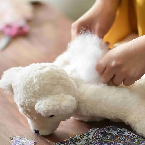 16oz/1lb Polyester Fiberfill Stuffing | Pillow Stuffing for Stuffed Animals, Cotton Filling for Couch Pillows, Pillow Filler, Crafts, Cushion, Coop, Amigurumi (Vacuum Packed) - Thumbnail 5
