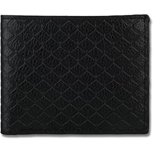 NUBILY Men’s Wallet Soft PU Diamond Plaid Multi-Card Wallet Portable Short Wallets