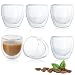 Set Di 2 Tazze Da Caffè Espresso In Vetro A Doppia Parete – Borosilicato Resistente, Capacità 50 Ml, Lavabili In Lavastoviglie