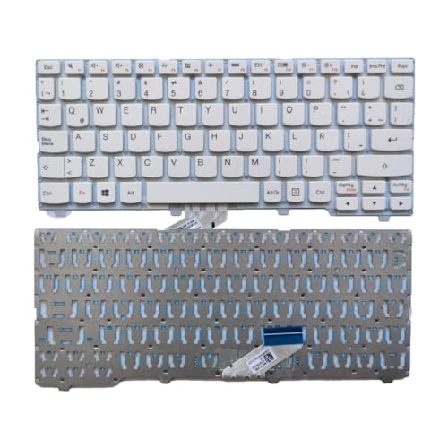 Lenovo ideapad 110S 110S-11 110S-11IBR 110S-11AST 110S-11IBY�p US ���V�A�� �X�y�C���� ���e���� �m�[�g�p�\�R���L�[�{�[�h(LA White)