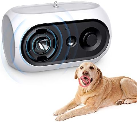 bubbacare Anti Barking Device for Dogs, Dog Barking Control Devices with 4 Adjustable Levels for 50 Feet Effective No Dog Barking, Sonic Bark Deterrent for Indoor & Outdoor Use