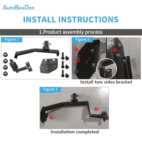 AutoBeeDen Class 3 Trailer Hitch, 2-Inch Receiver, Compatible with KIA Telluride and Hyundai Palisade, 2020 2021 2022 2023 2024 2025 by AutoBeeDen - Image 6