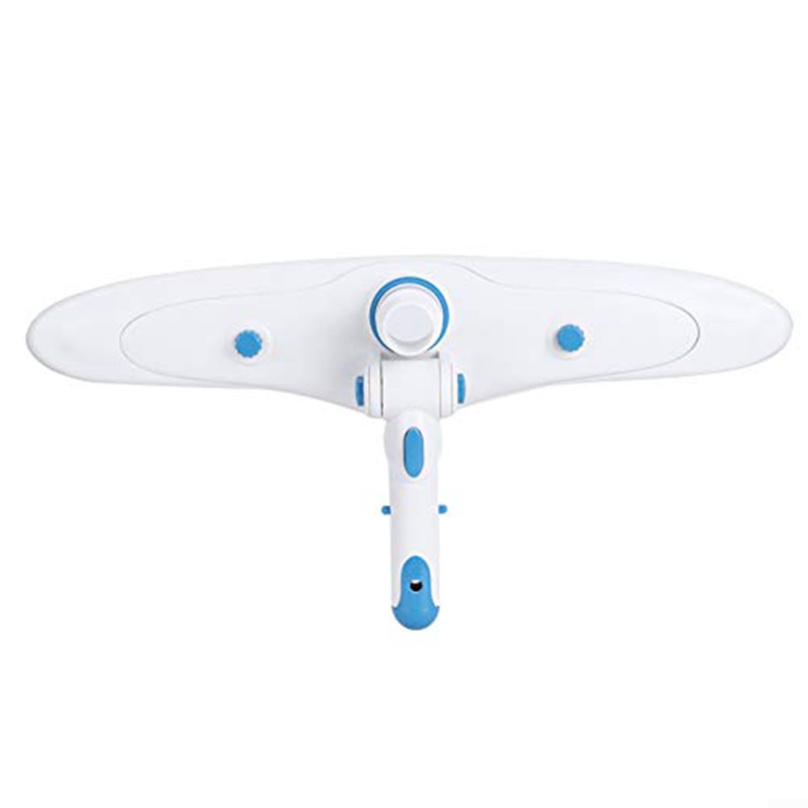 RichVibe Cepillo de limpieza de piscina con succión para piscinas en el suelo y sobre el suelo, ligero de mano para cabezal de vacío con pegamento absorbente, eliminación de escombros, blanco, 18.1 x