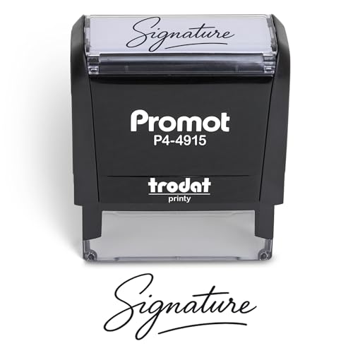 Promot Personalized Signature Stamp - Custom Self Inking Stamp with