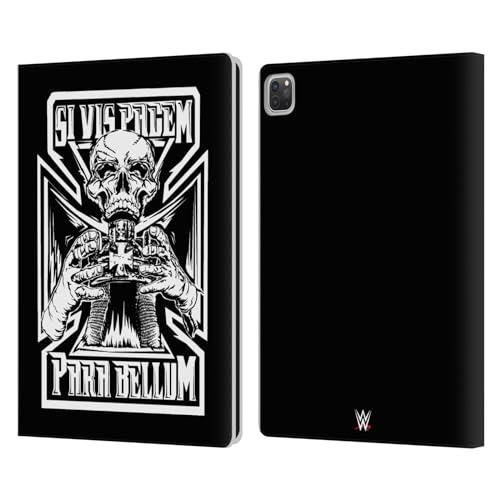 Head Case Designs Officially Licensed WWE Peace Triple H Leather Book Wallet Case Cover Compatible with Apple iPad Pro 12.9 2020/2021/2022