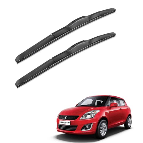 Image of Oshotto Frameless (O.E.M Type) Wiper Blades Compatible with Maruti Suzuki Swift (Old) (21 inch / 19 inch)