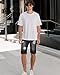 Betusline Men's Ripped Shorts Summer Jeans Distressed Denim Short Casual Jean Shorts for Mens，304# Black，US 30 = Tag 30