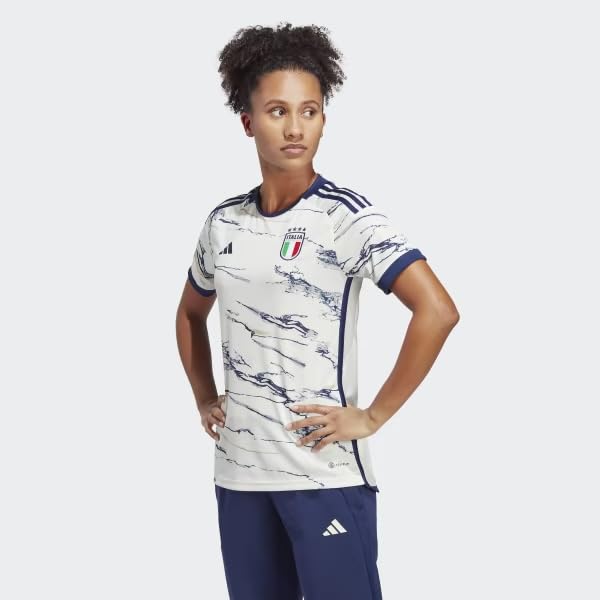 ADIDAS Women's Italy 23 Away Jersey, Off White, Large