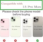 3pcs/Set Retour caméra verre de remplacement pour iPhone 15 Pro Max 6.7inch Remplacement de l'objectif de la caméra avec l'adhésif pré-isolé + Kit d'outils de réparation, anti-dérapant & imperméable