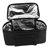 Zerodeko Bolsa Termo para Alimentos y Fiambrera 12v para Coche, Aislamiento de Aluminio, Calentador Eléctrico Integrado, Portátil para Picnic y Viajes, Capacidad Amplia y Versátil