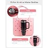 LETGO Cup Holder for Stanley 30 oz 40 oz Compatible with Bogg Bag, Drink Holder for Simple Modern Rubber Beach Tote, Water Bottle Holder Attachment for XL Medium Small Bog Bag (Black)