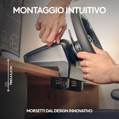 G29 Driving Force volante da corsa e pedali, Spina di alimentazione britannica - Nero - Controller - Immagine 8