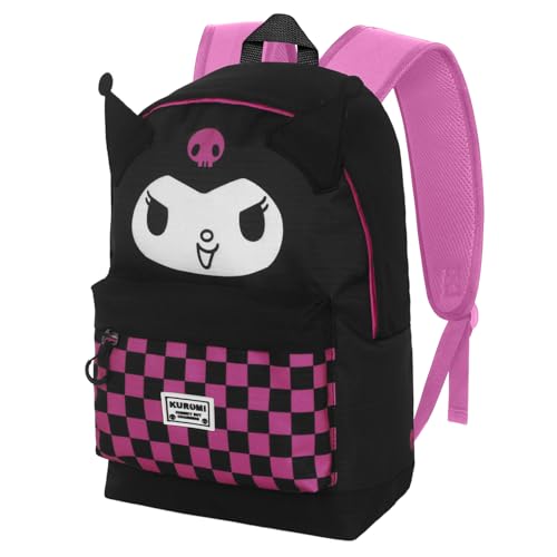 Sanrio Kuromi Chess-Fan HS Backpack 2.2, Black, 31 x 44 cm, Capacity 24 L