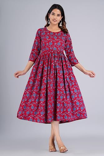 Image of Shantika Women's Maternity Dress Feeding Kurti with Zippers