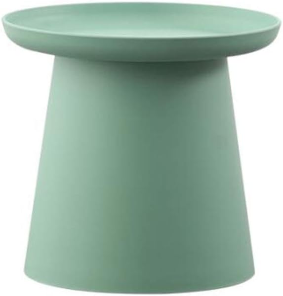 Side Table/End Table,PP Plastic Tray Removable Round Side Tables, Waterproof Snack Table, Easy to Clean, Coffee Table for Living Room Bedroom Home Storage 19.6X18.1 Inch