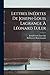 Lettres InÃ©dites De Joseph-Louis Lagrange Ã€ LÃ©onard Euler (French Edition)