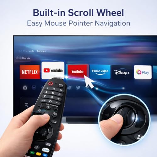 Image of Sadhwanis Compatible Remote Control for LG TV Magic Smart Remote, Model AKB75855501 AN-MR20GA, Scroll Mouse Pointer, Non Voice Command, No Pairing Required