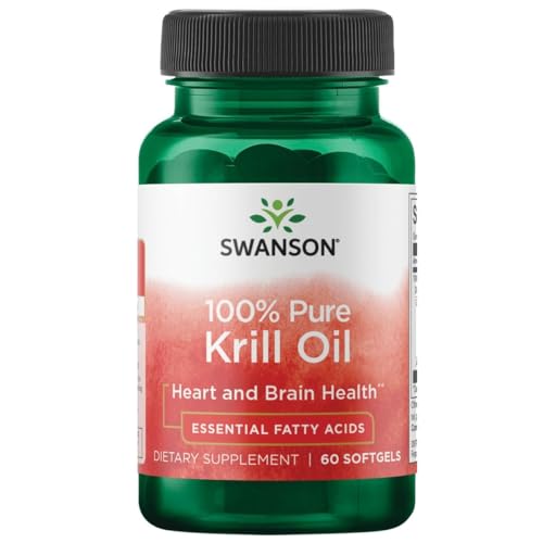 Swanson 100% Pure Krill Oil 500 Milligrams 60 Sgels